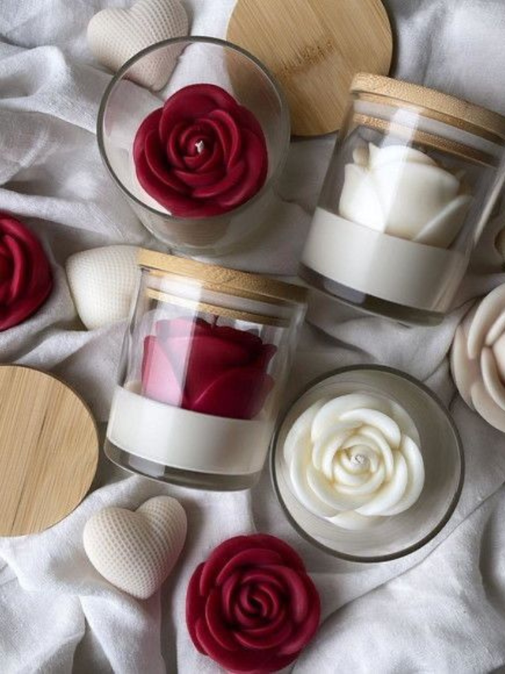 ROSE JAR CANDLE
