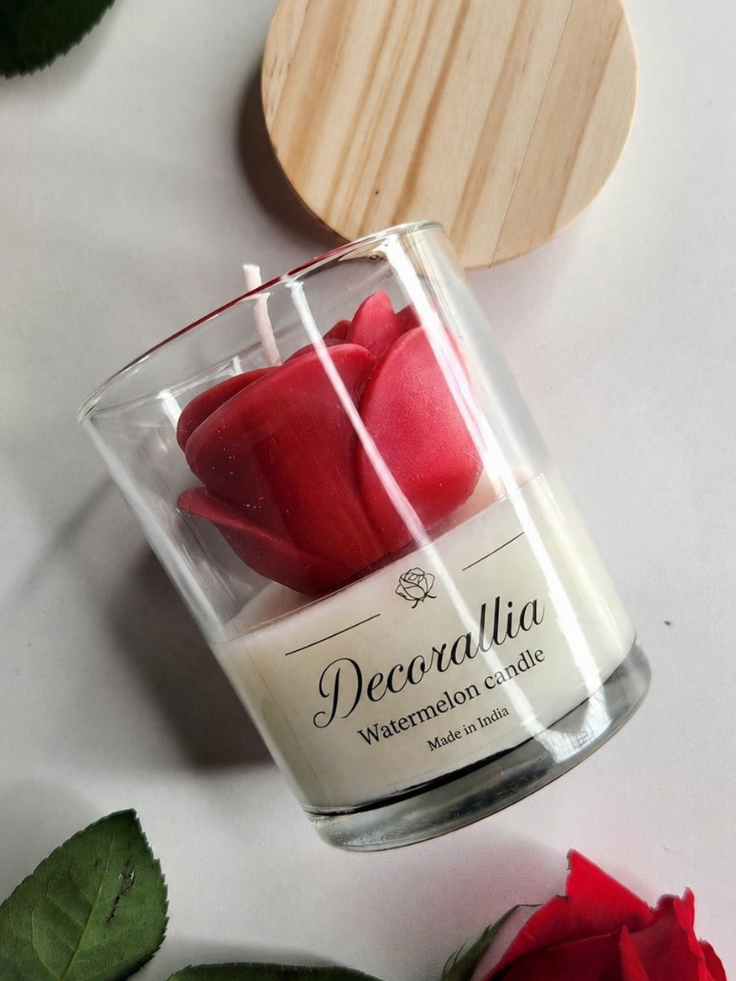 ROSE JAR CANDLE