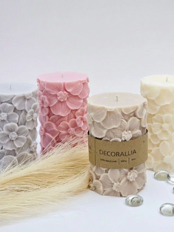 FLORAL PILLAR CANDLES