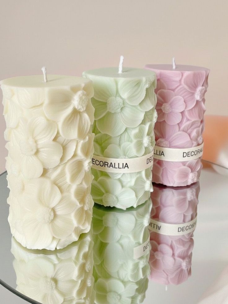 FLORAL PILLAR CANDLES