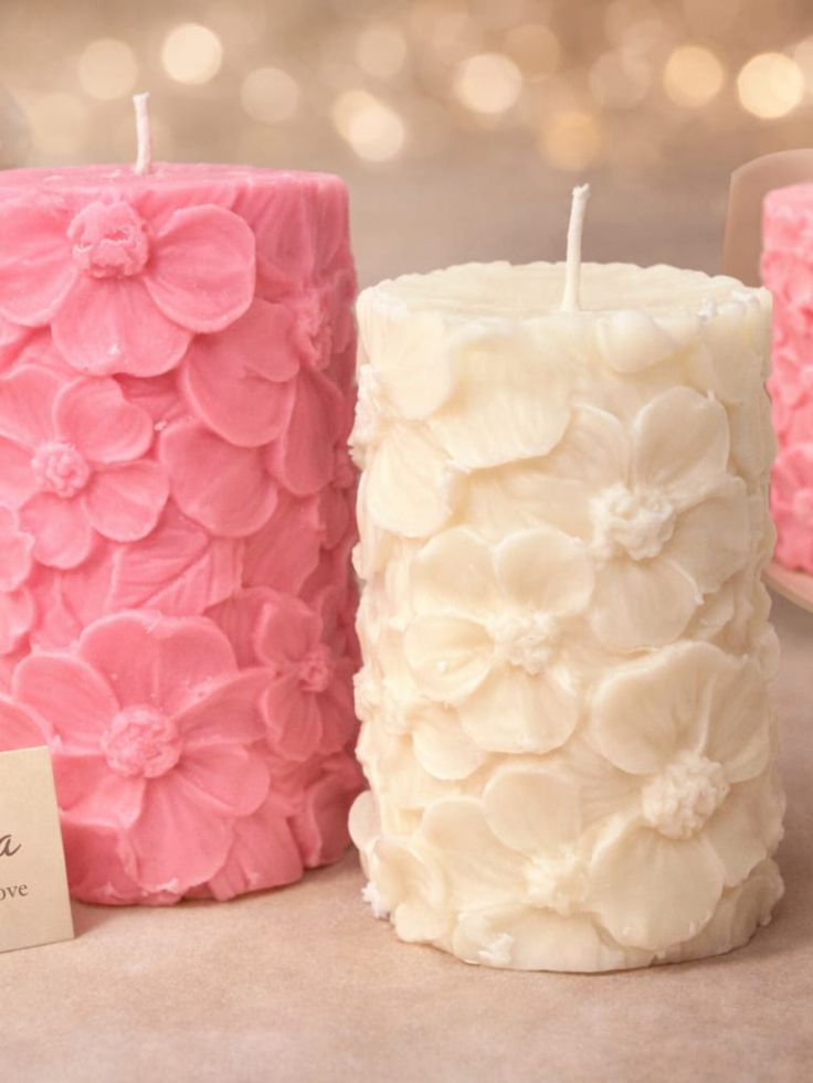 FLORAL PILLAR CANDLES
