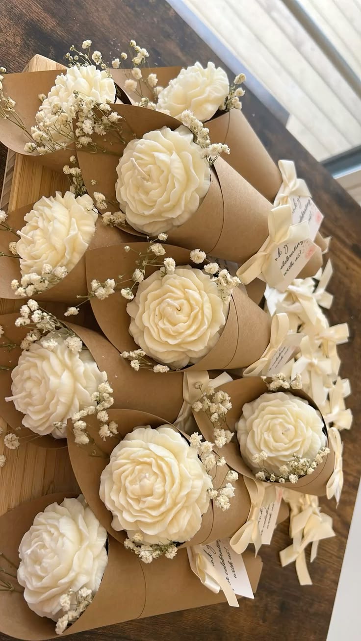 SINGLE PEONY CANDLE  BOUQUET