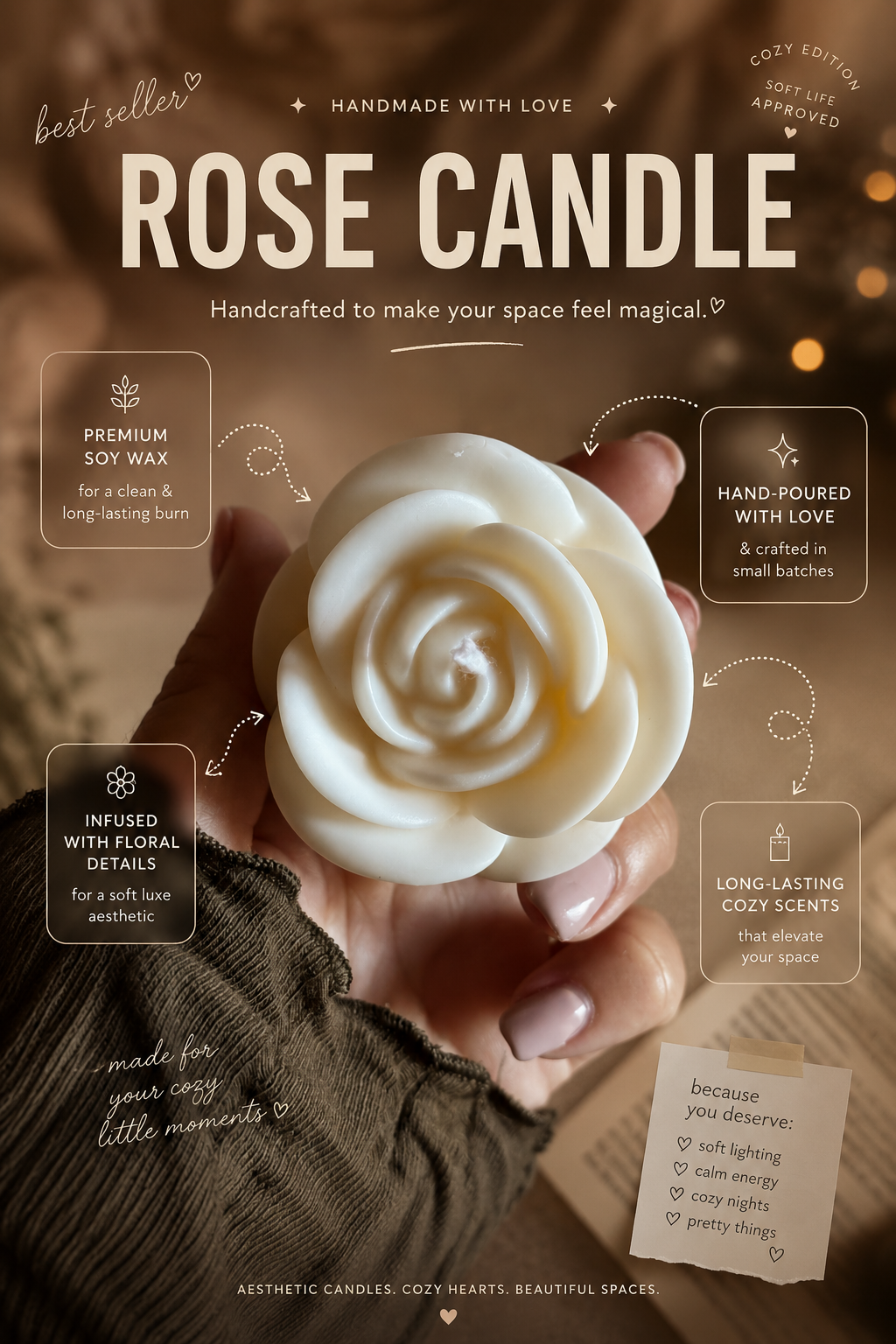 ROSE CANDLE